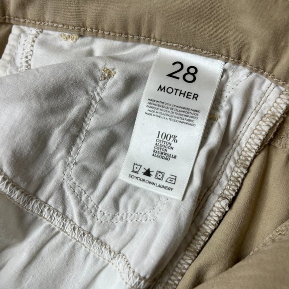 Mother Denim THE DROPOUT On the Island Khaki Pants Size 28 - Picture 8 of 11